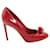 Louis Vuitton Cubic Wonder Heels in pelle rossa Rosso  ref.1285591
