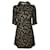 Dolce & Gabbana Vestido con estampado de llaves Negro Lana  ref.1285617