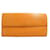 Louis Vuitton Orange Epi Wallet Leather  ref.1285632