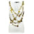 Givenchy Top sans manches blanc avec des pièces d'or Coton  ref.1285634