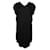 MAISON MARTIN MARGIELA Black V Neck Dress Polyester Viscose  ref.1285638