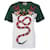 Gucci SS16 T-Shirt mit Schlangenstickerei Mehrfarben Baumwolle  ref.1285659