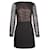 Diane Von Furstenberg Nuevo vestido de encaje de guijarros Sarita Negro Algodón Lyocell  ref.1285660