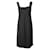 Vestido midi negro con cuello vuelto de Prada Acetato  ref.1285680