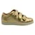 Sneakers con cinturino in velcro color oro Jimmy Choo D'oro Pelle  ref.1285681