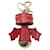 Saffiano Porta-chaves e pingente de bolsa Prada Bat em vermelho Couro  ref.1285709
