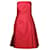 Alberta Ferretti Vestido vermelho sem alças Poliéster  ref.1285711