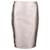 Armani Light Metallic Grey/ Silver Classic Pencil Skirt Silvery Silk Polyester  ref.1285714