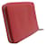 Hermès Hermes Silk'In Classique Long Wallet in Texas Rose Red Leather  ref.1285734