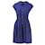 Miu Miu – Marineblaues Empire-Kleid mit Kragen Baumwolle Leinen  ref.1285755