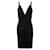 Herve Leger Plunge Neckline Bandage Dress Black Nylon Rayon  ref.1285761