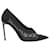 Stella Mc Cartney Stella Mccartney Black Pointed Toes Mesh Heels Leather  ref.1285786