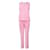 Victoria, Victoria Beckham – Hose mit Streifendetail Pink Polyester Wolle Elasthan  ref.1285807