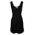Diane Von Furstenberg Schmal geschnittenes schwarzes Kleid mit Taschen Viskose Elasthan Polyamid  ref.1285816
