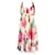 Autre Marque CONTEMPORARY DESIGNER Halter Neck Floral Print Cocktail Dress Silk  ref.1285822