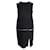 Alexander Mcqueen Robe noire avec fermeture éclair horizontale argentée Soie Polyester Rayon  ref.1285825