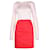 Autre Marque CONTEMPORARY DESIGNER Color Block Long Sleeves Dress Beige Silk  ref.1285832
