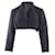 Autre Marque CONTEMPORARY DESIGNER Crop Jacket Black Silk Wool  ref.1285842