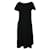Vestido negro con pliegues laterales de Acne Studios Poliéster  ref.1285845
