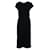 Autre Marque ZEITGENÖSSISCHES DESIGNER Lässiges schwarzes Kleid mit elastischem Bund Baumwolle  ref.1285849