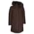 Autre Marque Abrigo con ribete de piel marrón de Woolrich John Rich & Bros Castaño Poliéster  ref.1285856