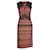 Missoni Vestido Tricotado com Abertura Lateral em Botão Marrom Lã Nylon Raio  ref.1285857
