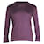 Loro Piana Polo en tricot violet foncé Soie Coton  ref.1285865