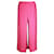 Issey Miyake IKKO TANAKA Pantalones holgados plisados en rosa caramelo Poliéster  ref.1285870