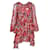 Zimmermann Mini-robe rose à volants et fleurs Soie  ref.1285874