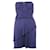 Temperley London Sweet Heart Strapless Short Dress Navy blue Viscose  ref.1285875