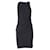MICHAEL MICHAEL KORS Robe drapée noire Coton  ref.1285886