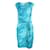 Vestido midi con estampado de agua de Michael Michael Kors Azul Suecia Poliéster  ref.1285888