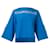 Hermès Blaue Bluse mit U-Boot-Ausschnitt Baumwolle  ref.1285903