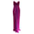 Autre Marque MARCHESA NOTTE Vestido de noche morado Púrpura Seda  ref.1285935