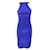 Autre Marque dion lee Bare Back Midi Dress Blue Suede Silk  ref.1285939