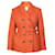 NINA RICCI Belted Wool Coat Coral  ref.1285963
