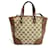 Gucci Jacquard Tote And Shoulder Bag (449241) Brown Multiple colors  ref.1285985
