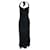REFORMATION Vestido largo negro con abertura delantera  ref.1286047