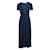 REFORMATION Maxi Blue Navy Dress with Front Tie Navy blue Rayon  ref.1286048