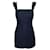 REFORMATION Mini vestido de linho com costas abertas Azul marinho Tencel  ref.1286067
