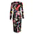 DOLCE & GABBANA Galaxy & Floral Midi Dress Black Viscose  ref.1286071