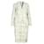 PRADA Tweed Skirt Suit Set Green Silk Cotton Viscose Linen Nylon  ref.1286073