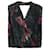 Autre Marque Blusa de seda con estampado múltiple cruzada de diseñador contemporáneo Multicolor  ref.1286083
