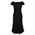 Roland Mouret Dark Purple Mid Length Dress Cotton Viscose  ref.1286116