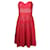 Autre Marque Zeitgenössisches rotes Designerkleid Baumwolle Nylon  ref.1286141