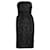 Autre Marque CARLA ZAMPATTI Vestido Negro Con Detalles Brillantes Suecia Algodón Poliéster Rayo  ref.1286163