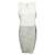 Autre Marque Zeitgenössisches Designer-Weiß, Graues und schwarzes Kleid Baumwolle Polyester Elasthan  ref.1286174