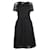 Autre Marque Vestido preto com canga de tule CONTEMPORARY DESIGNER Lã Viscose Elastano  ref.1286177