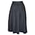 Msgm Dark Blue Jeans Pleated Midi Skirt Cotton Polyester Elastane  ref.1286184