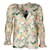 ALICE + OLIVIA Camicia floreale in cotone seta con dettaglio punto smock  ref.1286223